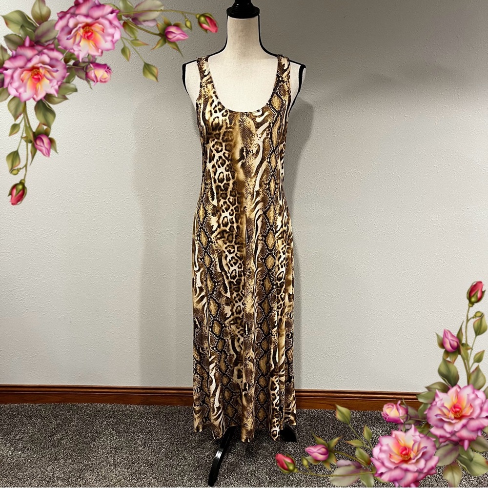 Snake Print maxi dress
